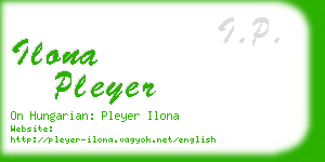 ilona pleyer business card